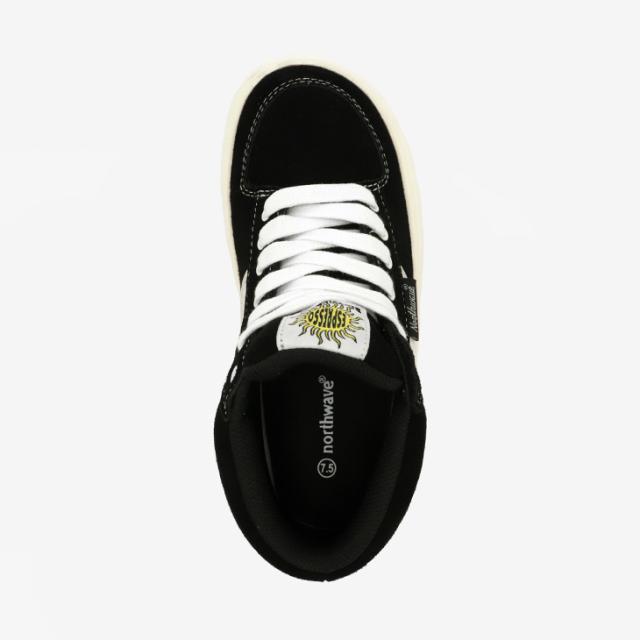 ・NORTH WAVE｜Espresso Chilli Mid Suede/ ノース ウェーブ/エスプレッソ チリ ミッド スエード/ブラックｘホワイト #