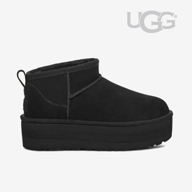 ・UGG｜W Classic Ultra Mini Platform Suede/ アグ/クラシック ウルトラ ミニ プラットフォーム スエード/ブラックｘ #