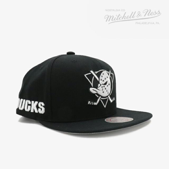 ・MITCHELL&NESS｜NHL Evergreen Black White Snapback Cap Anaheim Ducks/ ミッチェルアンドネス/エバーグリーン ブラック ホワイト スナップバック キャップ ダックス/ブラックｘホワイト #の通販は
