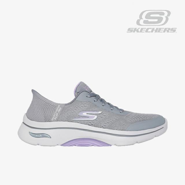 ・SKECHERS｜W Slip-Ins Go Walk Arch Fit 2.0 / スケッチャーズ/スリップインズ ゴー ウォーク アーチ フィット/グレーｘラベンダー #