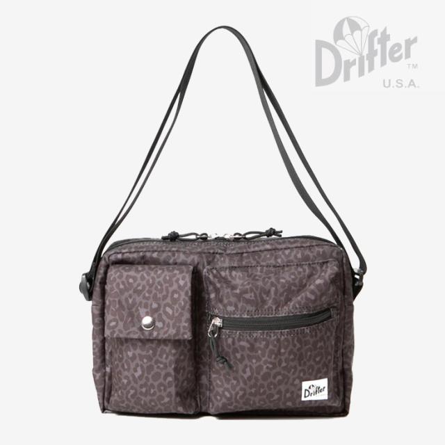 ・DRIFTER USA｜Wayne Shoulder Animal Pattern Nylon Nylon/ ドリフター/ウェイン ショルダー アニマル パターン ナイロン/ブラックレオパードｘ #