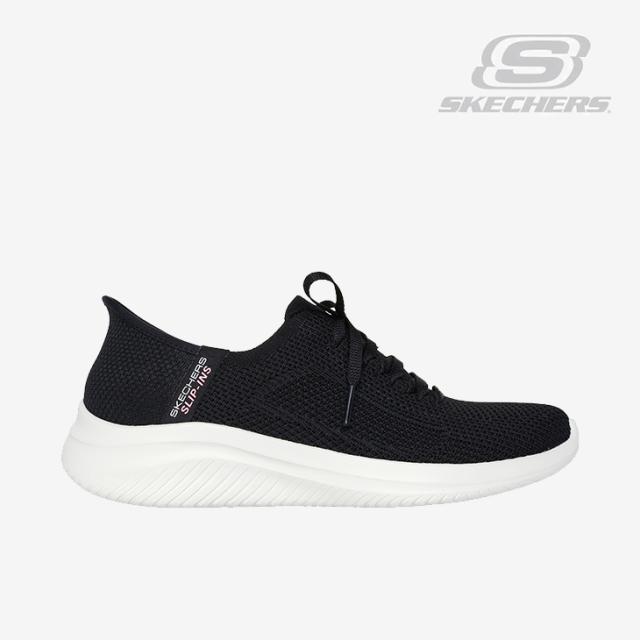 ・SKECHERS｜W Slip-Ins Ultra Flex 3.0 Morning Blossom/ スケッチャーズ/スリップインズ ウルトラ フレックス モーニング ブロッサム/ブラックｘホワイト #