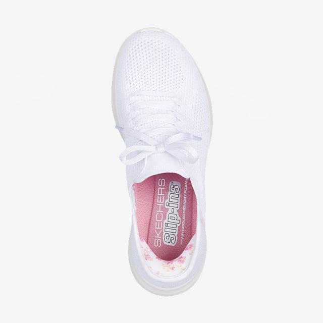 ・SKECHERS｜W Slip-Ins Ultra Flex 3.0 Morning Blossom/ スケッチャーズ/スリップインズ ウルトラ フレックス モーニング ブロッサム/ホワイト #
