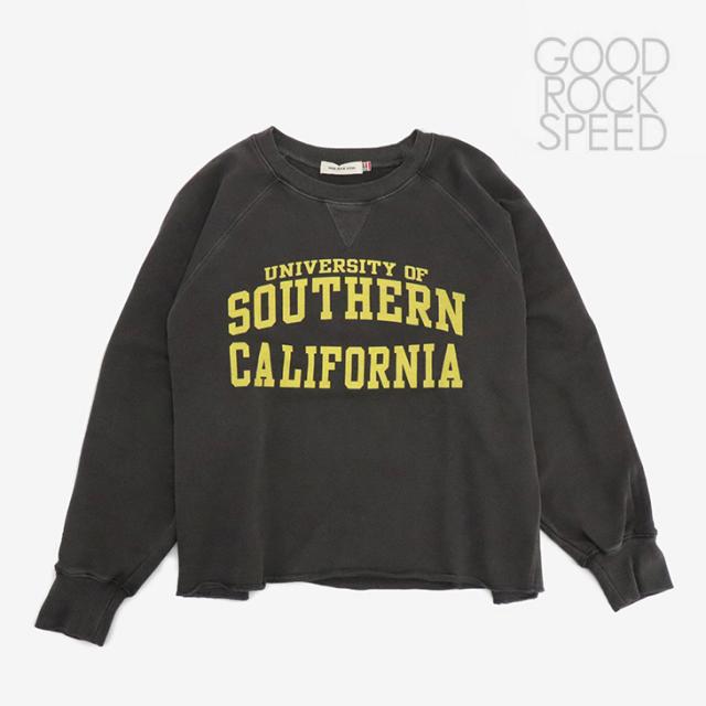 ・GOOD ROCK SPEED｜Univercity Of Southern California Short Sweat Crew/ グッド ロック スピード/ユニバーシティー オブ サザン カリフォルニア ショート スウェット クルー/チョコレート #