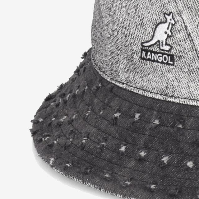 ・KANGOL｜Denim Mashup Bucket Hat/ カンゴール/デニム マッシュアップ バケット ハット/ブラックトロンプルイユ #_5