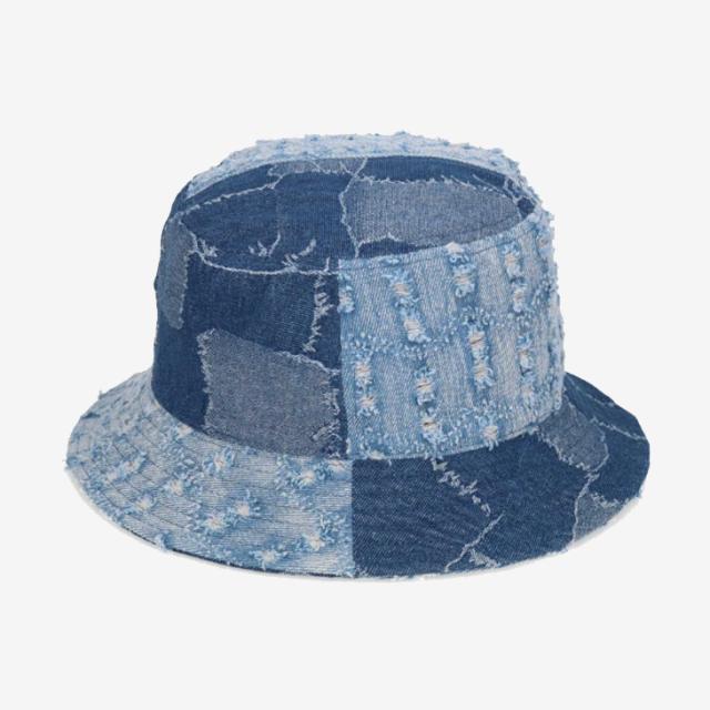 ・KANGOL｜Denim Mashup Bucket Hat/ カンゴール/デニム マッシュアップ バケット ハット/ミディアムブルー #_2