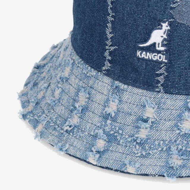 ・KANGOL｜Denim Mashup Bucket Hat/ カンゴール/デニム マッシュアップ バケット ハット/ミディアムブルー #_4