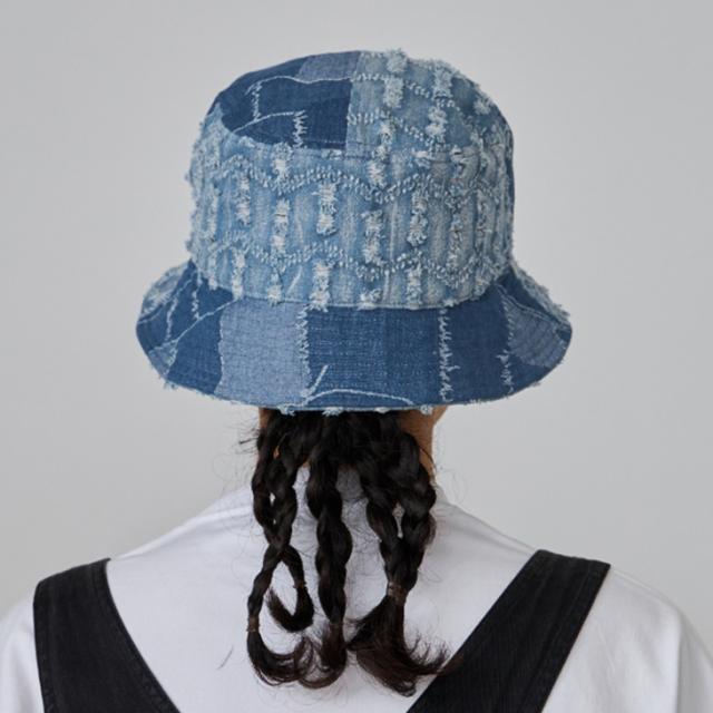 ・KANGOL｜Denim Mashup Bucket Hat/ カンゴール/デニム マッシュアップ バケット ハット/ミディアムブルー #_7
