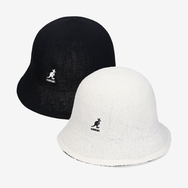 ・KANGOL｜Flip It Reversible Casual Bell Hat/ カンゴール/フリップ イット リバーシブル カジュアル ベル ハット/ホワイトｘブラック #_1