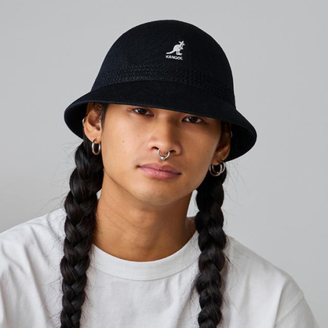 ・KANGOL｜Tropic Ventair Snipe Hat/ カンゴール/トロピック ベントエア スナイプ ハット/ブラック #_5