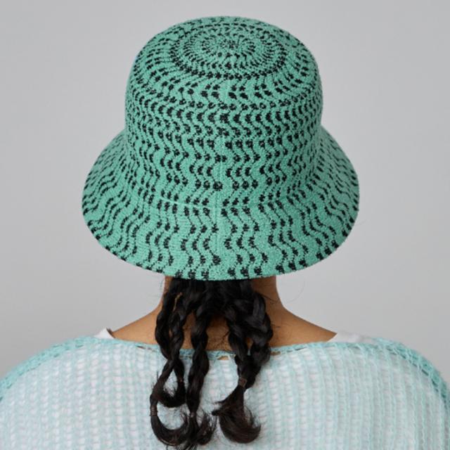 ：KANGOL｜Bermuda Zig Zag Bucket Hat / カンゴール/バミューダ ジグ ザグ バケット ハット/アクアティック #_4