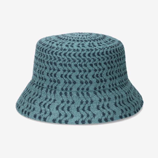 ：KANGOL｜Bermuda Zig Zag Bucket Hat / カンゴール/バミューダ ジグ ザグ バケット ハット/デニムブルー #_1