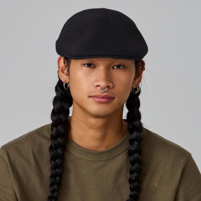 ・KANGOL｜Bamboo 507 Hunting Cool/ カンゴール/バンブー ハンチング クール/ブラック #_5