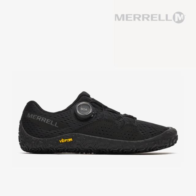 ・MERRELL｜W Vapor Glove 6 Boa Fit System Barefoot Vibram/ メレル/ベイパー グローブ ボア フィット システム ベアフット ビブラム/ブラック #