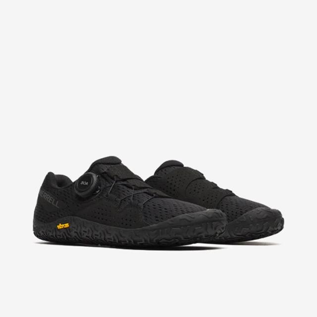 ：MERRELL｜W Vapor Glove 6 Boa Fit System Barefoot Vibram/ メレル/ベイパー グローブ ボア フィット システム ベアフット ビブラム/ブラック #_6