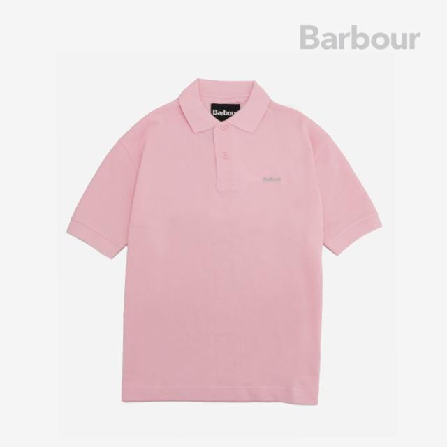 ・BARBOUR｜Hexham Over Size Fit Polo Shirt/ バブアー/ヘクサム オーバー サイズ フィット ポロシャツ ショートスリーブ/ライトピンク #