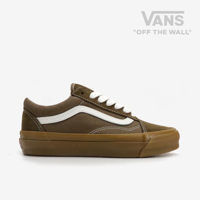 ・VANS Premium｜Old Skool LX Canvas Suede Gum/ ヴァンズ プレミアム/オールド スクール ラックス キャンバス スエード ガムソール/セピアブラウンｘガム #