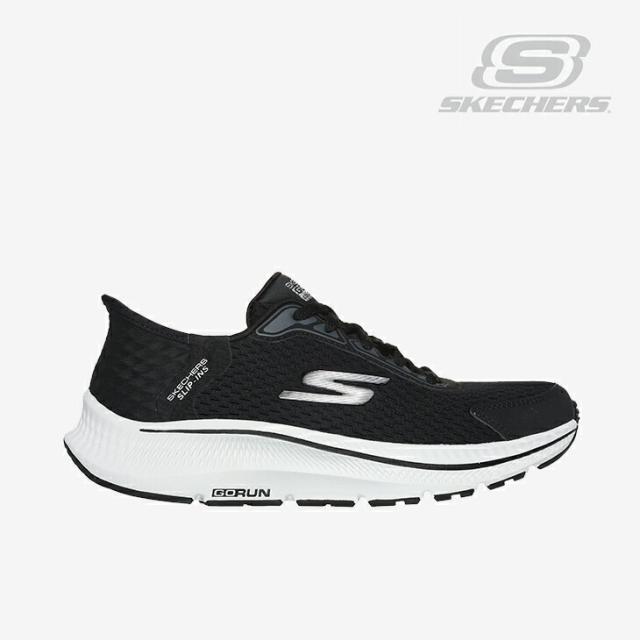 ・SKECHERS｜W Slip-Ins Go Run Consistent 2.0 Endure/ スケッチャーズ/スリップインズ ゴーラン コンシステント エンデュア/ブラックｘシルバー #