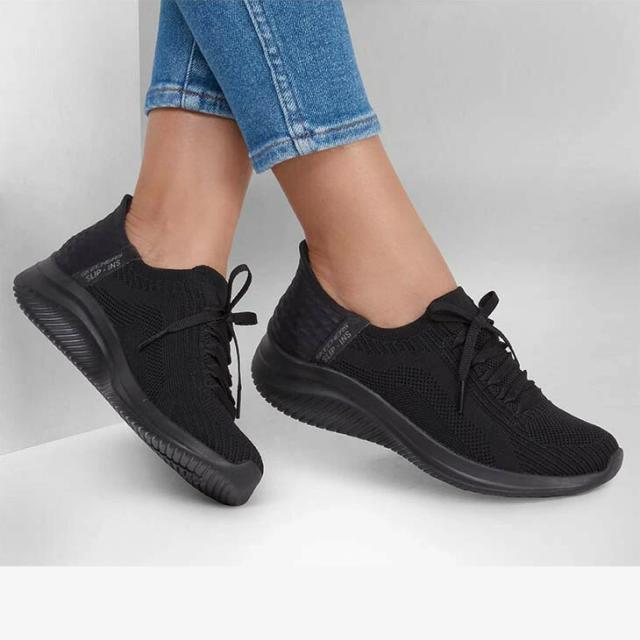 ：SKECHERS｜W Slip-Ins Ultra Flex 3.0-Brilliant Path/ スケッチャーズ/スリップインズ ウルトラ フレックス ブリリアント パス/ブラックｘブラック #_6
