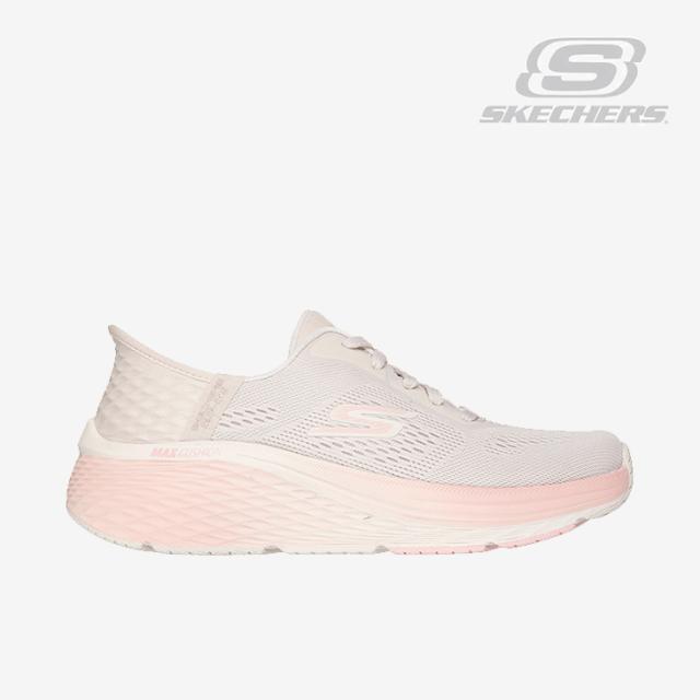 ・SKECHERS｜W Slip-Ins Max Cushioning Elite 2.0 Solace/ スケッチャーズ/スリップインズ マックスクッション エリート 2.0 ソラス/ナチュラルｘピンク #