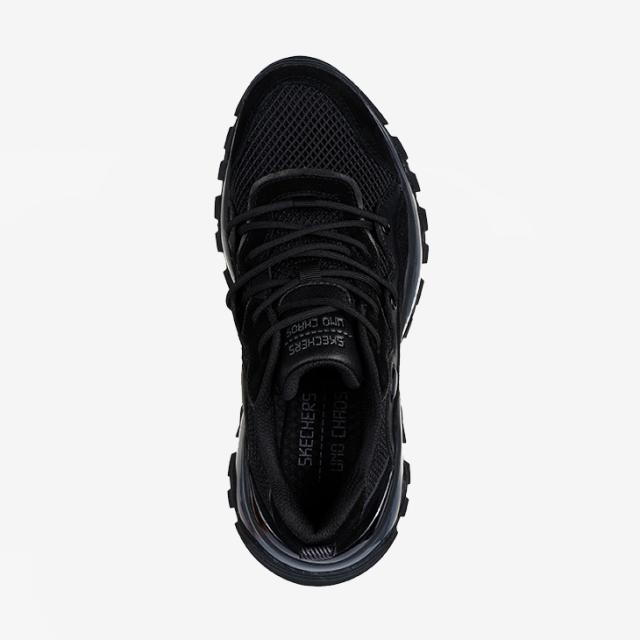 ：SKECHERS｜W Uno Chaos Skech-Air/ スケッチャーズ/ウノ カオス スケッチエア/ブラックｘブラック #_3