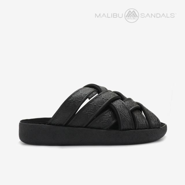 ・MALIBU SANDALS｜Zuma Lx Carving Western Belt Slide/ マリブ サンダルズ/ズマ エルエックス カービング/ブラック #
