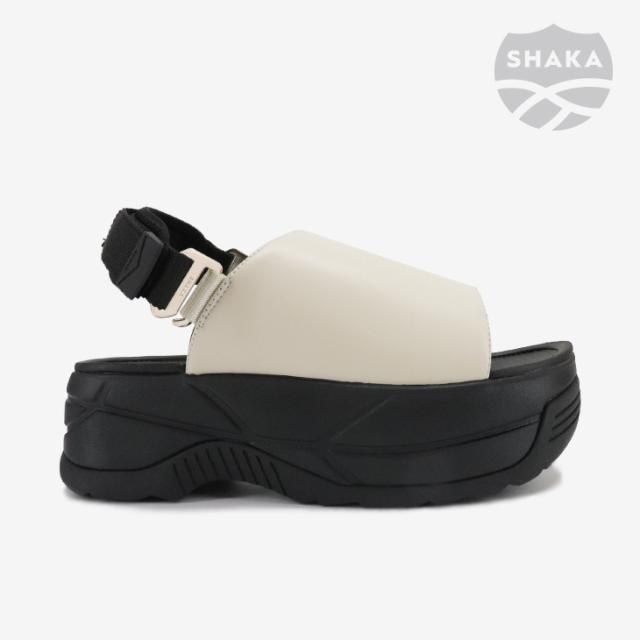 ・SHAKA｜Vacay Chunky Platform Sandal/ シャカ/バケイ チャンキー プラットフォーム サンダル/リネンｘブラック #