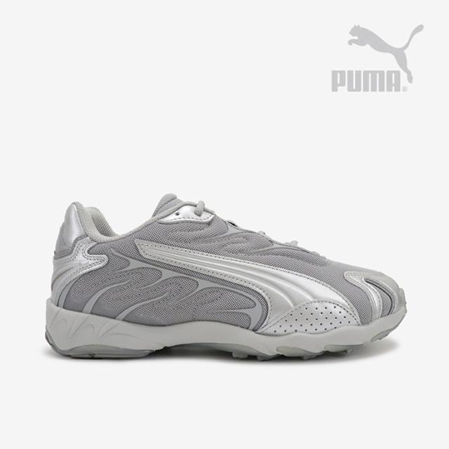 ・PUMA｜Inhale llic Retro Tech Cell/ プーマ/インヘイル メタリック レトロ テック セル/グレイシャルグレーｘチームシルバー #