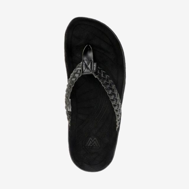 ・MALIBU SANDALS｜Surfrider Flip/ マリブ サンダルズ/サーフ馬乗り フリップ/黒いことｘ黒いこと #