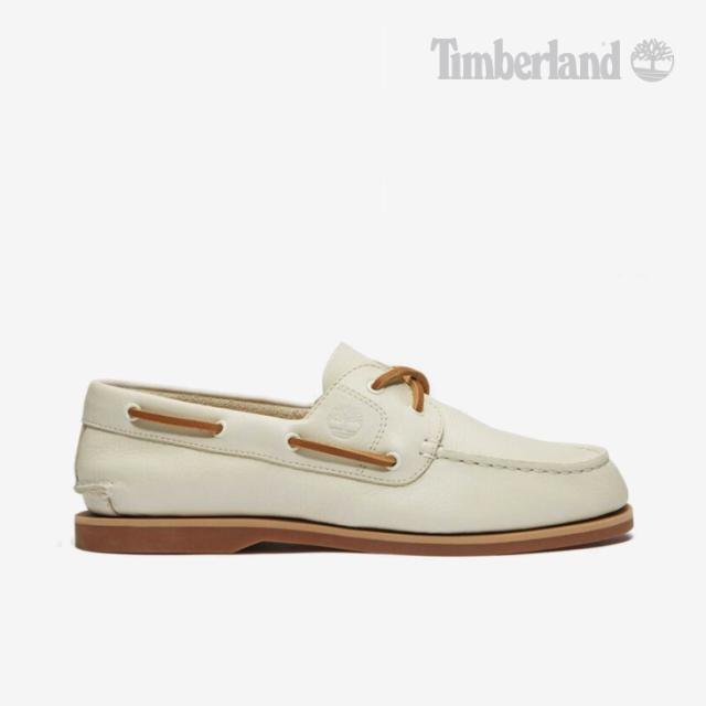 ・TIMBERLAND｜W Classic Boat Shoe 2-Eye Full Grain Leather/ ティンバーランド/クラシック ボート シュー ツーアイ フル グレイン レザー/ナチュラル #