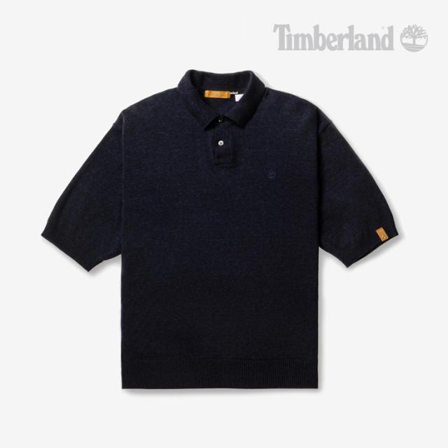 ・TIMBERLAND｜Tokyo Design Collective SS Polo Knit/ ティンバーランド/トーキョー デザイン コレクティブ ショートスリーブ  ポロ ニット/パトリオットブルーヘザー #