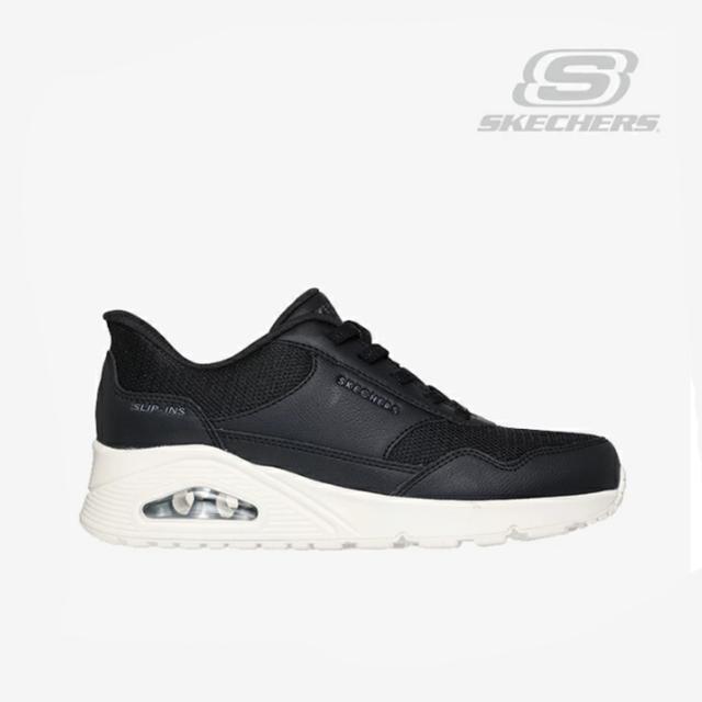 ・SKECHERS｜W Slip-Ins Uno Banksia Wide Fit/ スケッチャーズ/スリップインズ ウノ バンクシア ワイド フィット/ブラック #