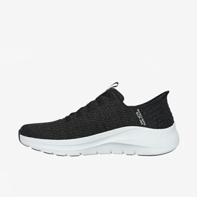 ：SKECHERS｜Slip-Ins Arch Fit 2.0 Look Ahead/ スケッチャーズ/スリップインズ アーチ フィット ルック アヘッド ニット/ブラックｘホワイト #_5