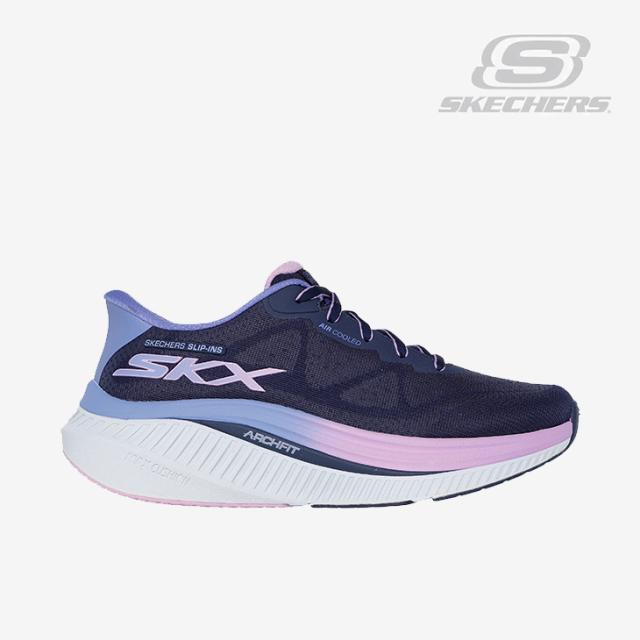 ・SKECHERS｜W Slip-Ins Go Walk Max Cushioning Arch Fit Areena/ スケッチャーズ/スリップインズ ゴーウォーク マックスクッショニング アーチフィット アリーナ/ネイビーｘラベンダー #