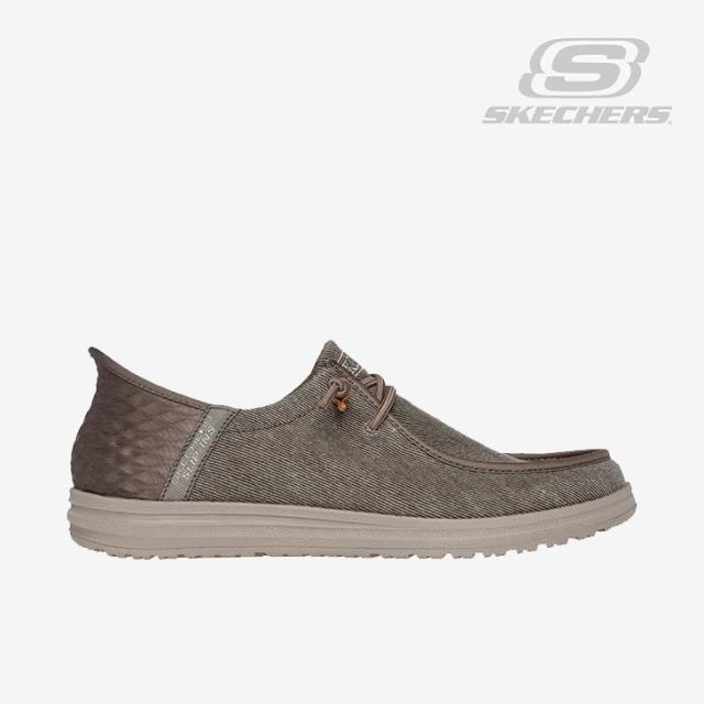 ・SKECHERS｜Slip-Ins Relaxed Fit Melson Verlaine/ スケッチャーズ/スリップインズ リラックスド フィット メルソン ベルレーヌ/カーキ #