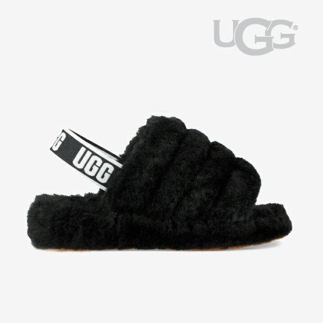 UGG｜W Fluff Yeah Slide アグ フラッフ イヤー スライド ブラック