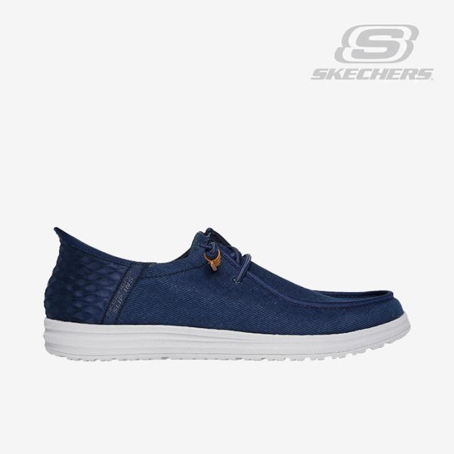 ・SKECHERS｜Slip-Ins Relaxed Fit Melson Verlaine/ スケッチャーズ/スリップインズ リラックスド フィット メルソン ベルレーヌ/ネイビー #