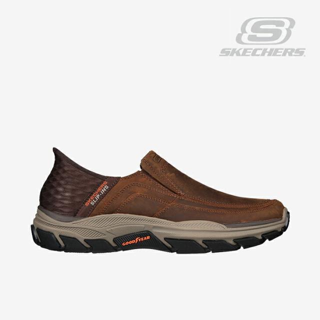 ・SKECHERS｜Slip-Ins Respected Elgin Extra Wide Fit/ スケッチャーズ/スリップインズ リスペクテッド エルジン　エクストラ ワイド フィット/ブラウン #