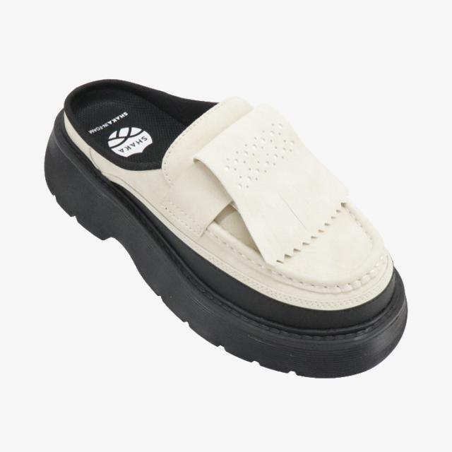 SHAKA｜W Kilt Loafer Mule Chunky Platform/ シャカ/キルト