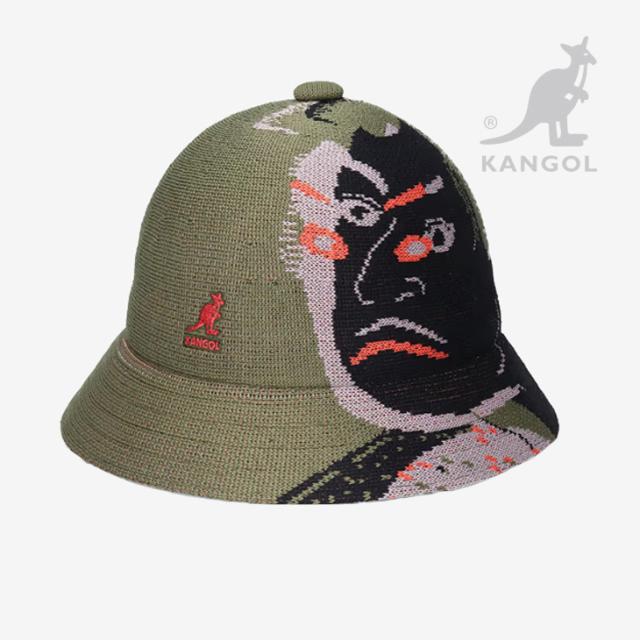 ・KANGOL｜Tadanori Yokoo Tropic Casual Hat Jacquard Ukiyo-E/ カンゴール/タダノリ ヨコオ トロピック カジュアル ハット 浮世絵 横尾忠則 摺れ摺れ草/オリーブ #
