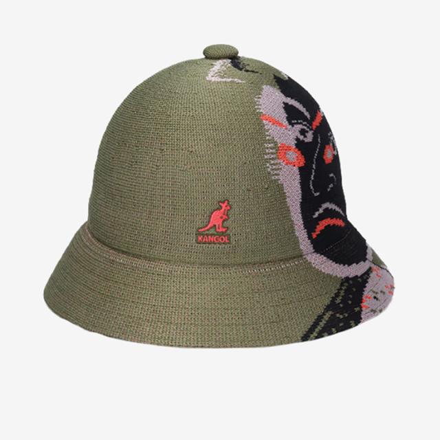 ：KANGOL｜Tadanori Yokoo Tropic Casual Hat Jacquard Ukiyo-E/ カンゴール/タダノリ ヨコオ トロピック カジュアル ハット 浮世絵 横尾忠則 摺れ摺れ草/オリーブ #_1