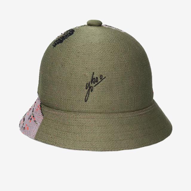 ・KANGOL｜Tadanori Yokoo Tropic Casual Hat Jacquard Ukiyo-E/ カンゴール/タダノリ ヨコオ トロピック カジュアル ハット 浮世絵 横尾忠則 摺れ摺れ草/オリーブ # KANGOL｜Tadanori Yokoo Tropic Casual Hat Jacquard Ukiyo-E