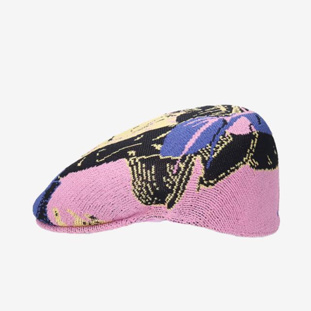 ：KANGOL｜Tadanori Yokoo Tropic 504 Hunting Jacquard Ukiyo-E/ カンゴール/タダノリ ヨコオ トロピック ハンチング 浮世絵 横尾忠則 摺れ摺れ草/ピンク #_2