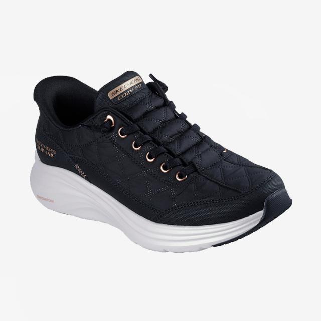 ：SKECHERS｜W Slip-Ins Contour Foam Golden Hour Wide Fit/ スケッチャーズ/スリップインズ コンツアー フォーム ゴールデンアワー ワイド フィット/ブラックｘローズゴールド #_2