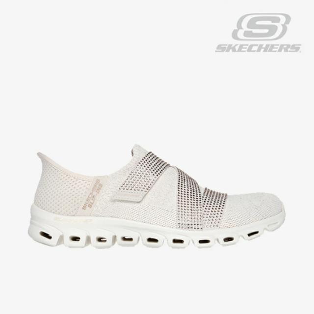 ・SKECHERS｜W Slip-Ins Glide-Step High Shine/ スケッチャーズ/スリップインズ グライドステップ ハイ シャイン/ナチュラルｘゴールド #