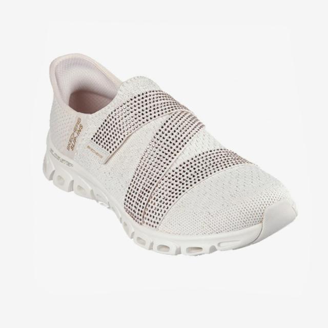 ：SKECHERS｜W Slip-Ins Glide-Step High Shine/ スケッチャーズ/スリップインズ グライドステップ ハイ シャイン/ナチュラルｘゴールド #_2
