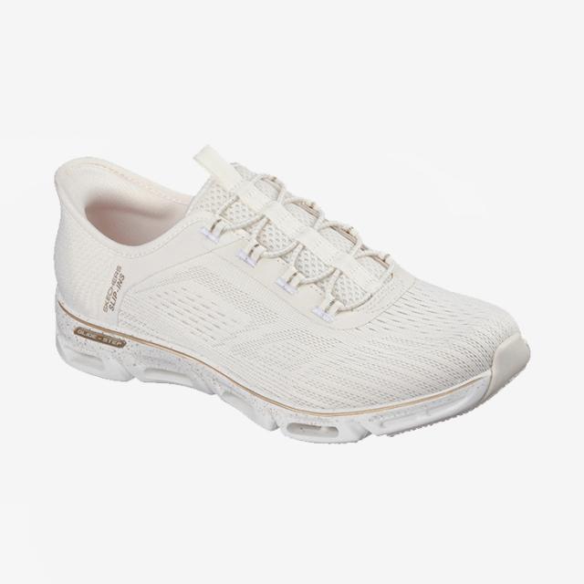 ：SKECHERS｜W Slip-Ins Glide-Step Gratify Pace/ スケッチャーズ/スリップインズ グライドステップ グラティファイ ペース/ナチュラルｘゴールド #_2