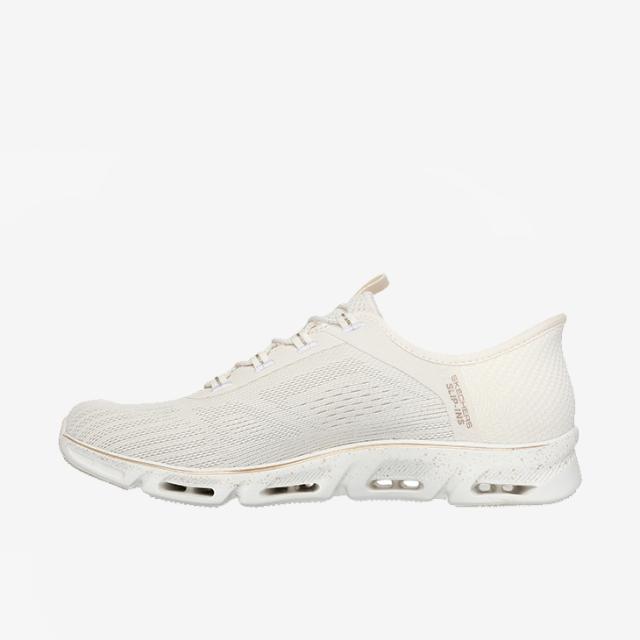 ：SKECHERS｜W Slip-Ins Glide-Step Gratify Pace/ スケッチャーズ/スリップインズ グライドステップ グラティファイ ペース/ナチュラルｘゴールド #_5