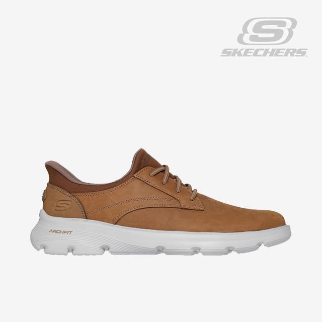 ・SKECHERS｜Slip-Ins Arch Fit Garza Langston Relaxed Fit/ スケッチャーズ/スリップインズ アーチ フィット ガルザ ラングストン リラックスド フィット/デザート #