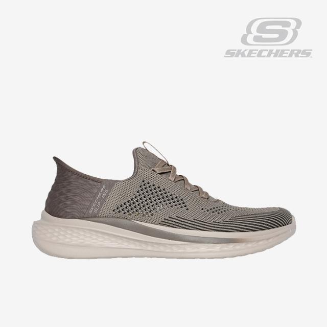 ・SKECHERS｜Slip-Ins Slade Quinto Relaxed Fit/ スケッチャーズ/スリップインズ スレイド クイント リラックスド フィット/カーキ #